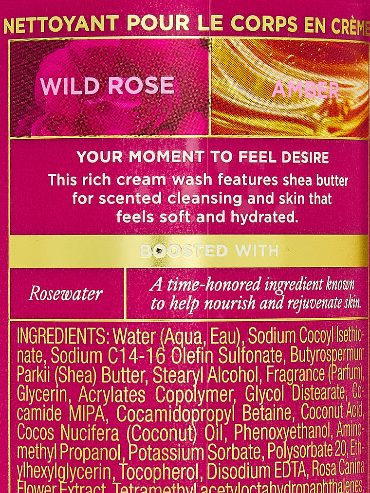 Victoria's Secret Wild Rose Amber Cream Body Wash