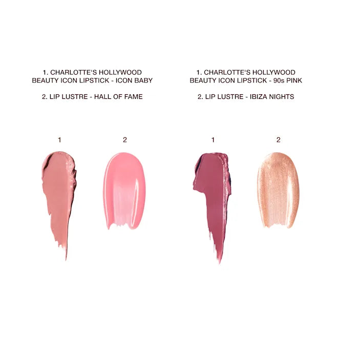 90's PINK lūpu krāsas & spīduma DUO