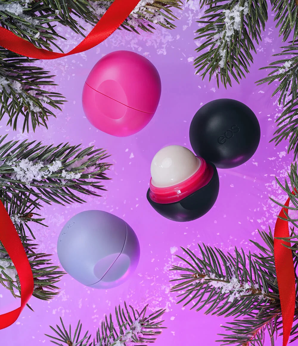 EOS Naughty or Nice Lip Balm Sphere 3-Pack - lūpu balzamu kom