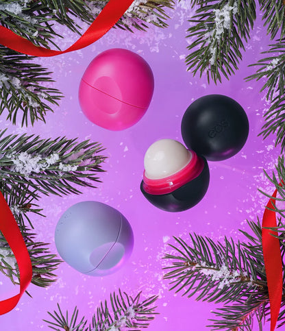EOS Naughty or Nice Lip Balm Sphere 3-Pack - lūpu balzamu kom
