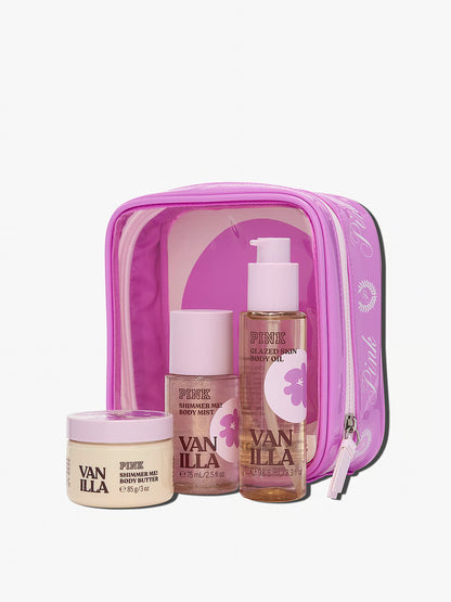Victoria’s Secret "PINK" Let's Glow Away Shimmer Travel Set