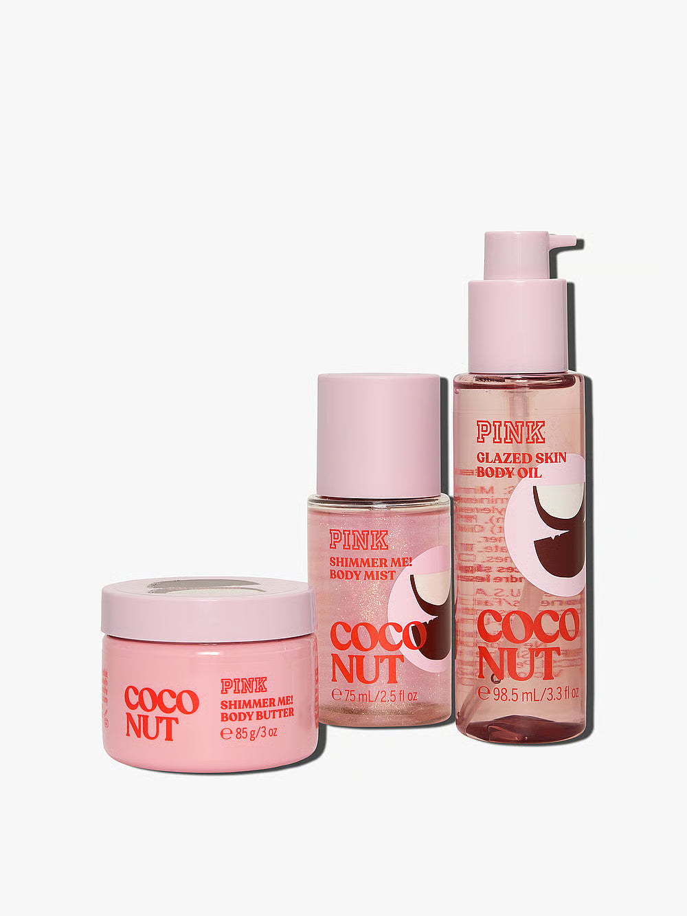 Victoria’s Secret „PINK“ Let's Glow Away švytėjimo kelioninis rinkinys