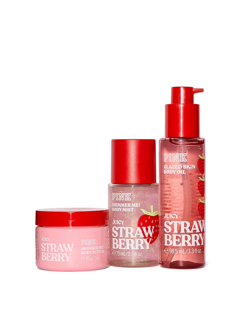 Дорожный набор Victoria’s Secret "PINK" Let's Glow Away Shimmer