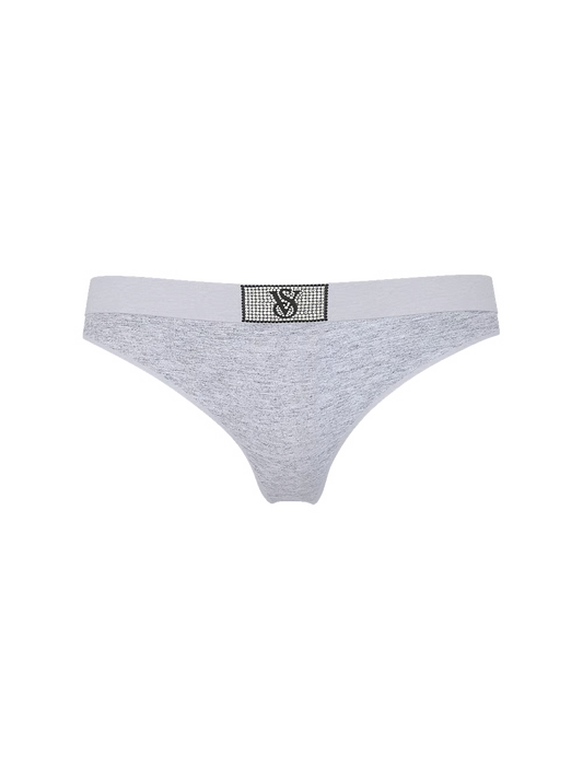 Victoria's Secret Logo Cotton Shine Patch Thong stringi