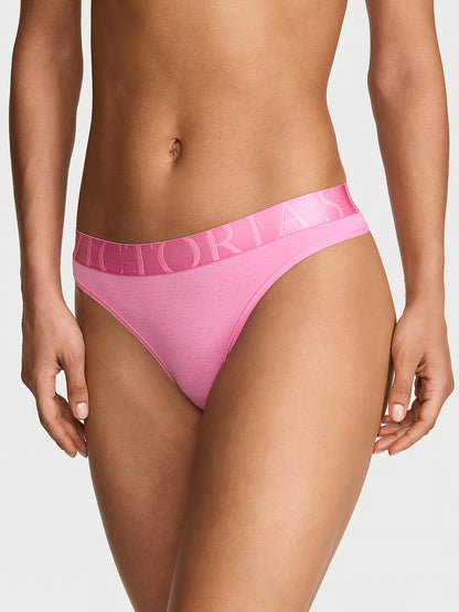 Victoria's Secret Exploded Logo Cotton Thong stringi