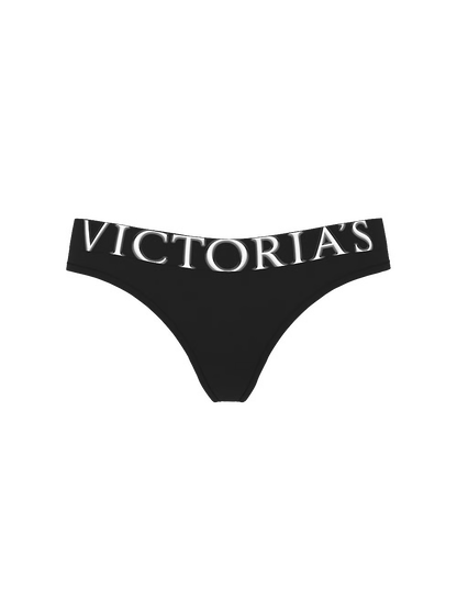 Victoria's Secret Exploded Logo medvilniniai stringai