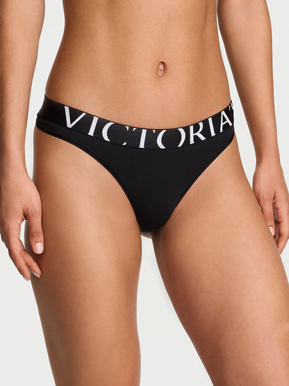 Victoria's Secret Exploded Logo medvilniniai stringai