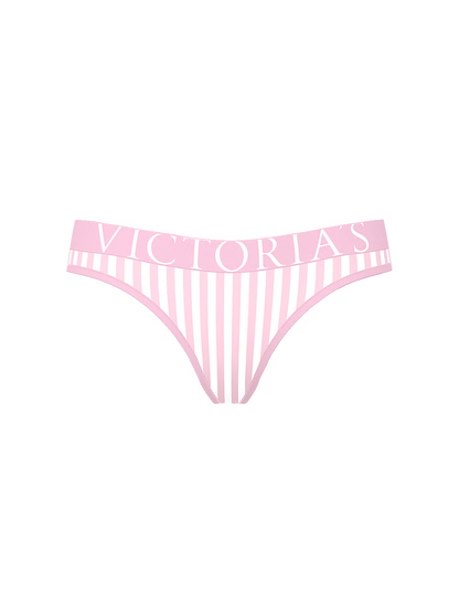 Victoria's Secret Exploded Logo Cotton Thong