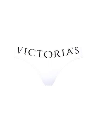 Victoria's Secret Exploded Logo medvilniniai stringai