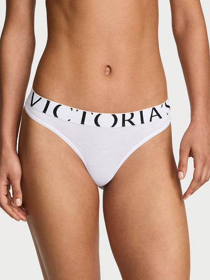Victoria's Secret Exploded Logo medvilniniai stringai