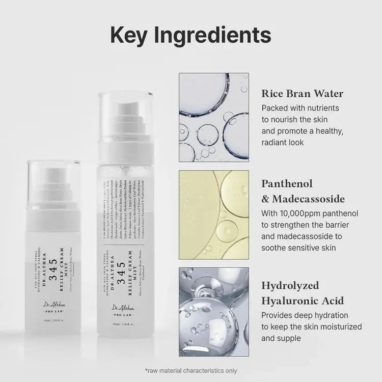 Dr.Althea 345 Relief Cream Mist sejas sprejs Dr. Althea