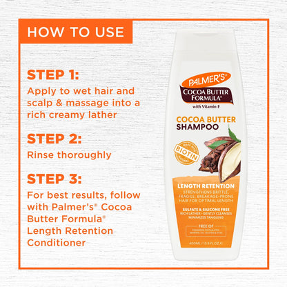 Шампунь Palmer's Cocoa Butter Formula для сохранения длины