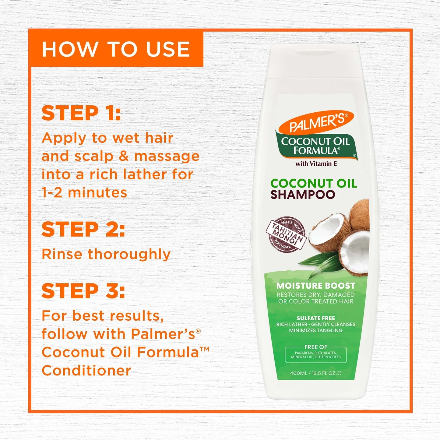 Шампунь Palmer's Coconut Oil для увлажнения