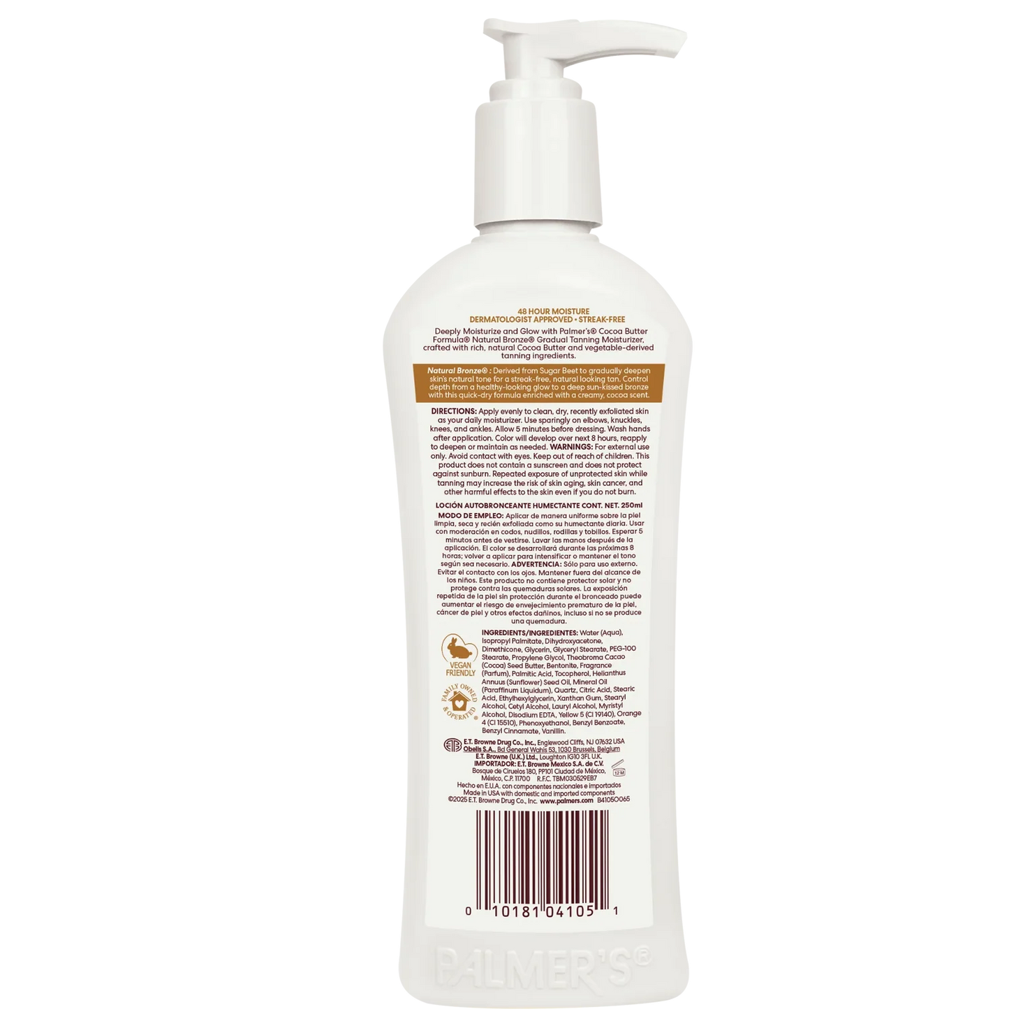 Palmer's Natural Bronze Sunless Tanning Moisturizer paštonējošs losjons