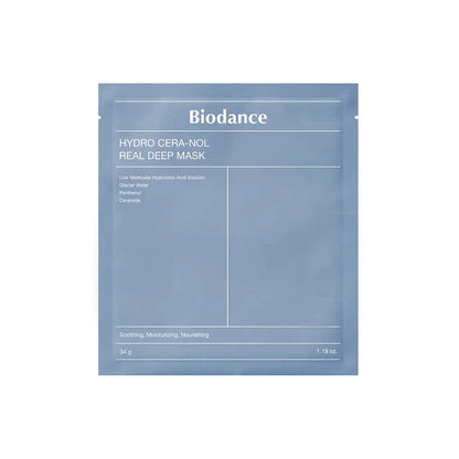 Biodance Hydro Cera-nol Real Deep Mask intensīvi mitrinoša hidrogēla sejas maska