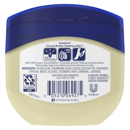 Vaseline drėkinantis želė kakavos sviestas 450ml balzamas