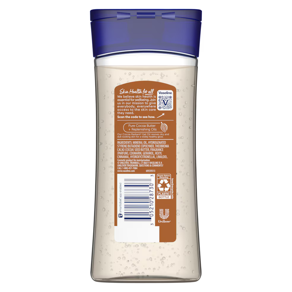 Vaseline Intensive Care Cocoa Radiant Oil kūno aliejus