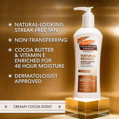 Palmer's Natural Bronze Sunless Tanning Moisturizer paštonējošs losjons