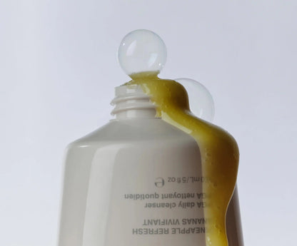 Pineapple Refresh PGA gentle daily facial cleanser by Rhode - balm-foam texture with pineapple extract for deep cleansing without drying sensitive skin