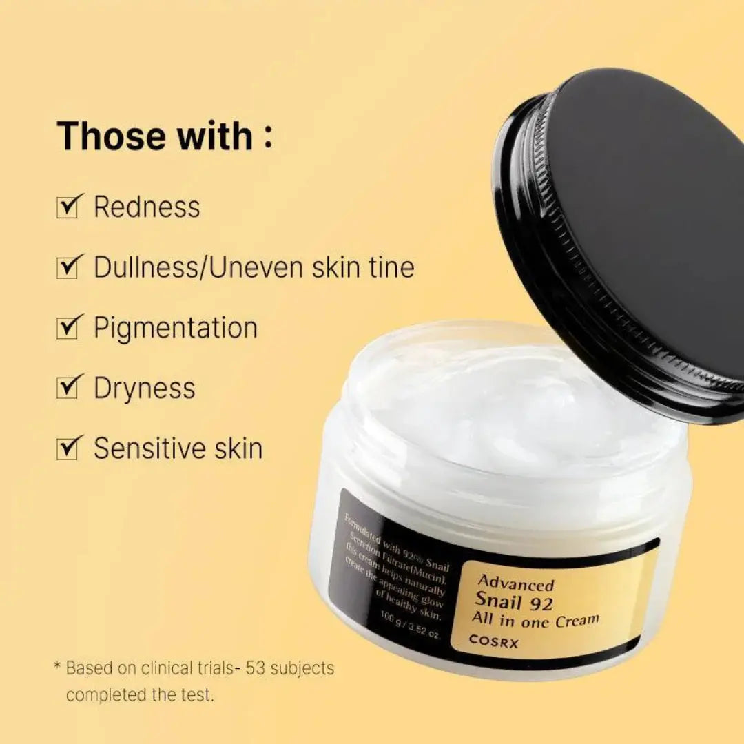 Advanced Snail 92 All In One Cream sejas krēms ar gliemežu mucīnu – COSRX