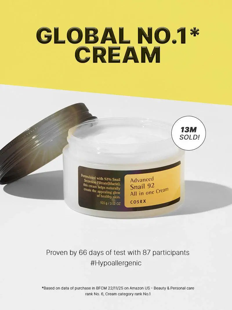 Advanced Snail 92 All In One Cream sejas krēms ar gliemežu mucīnu – COSRX