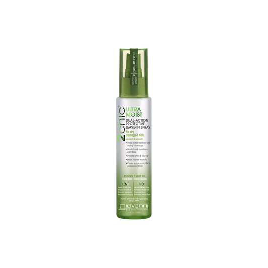 Giovanni 2chic Ultra-Moist Dual-Action Protective Leave-In Spray - Mitrinošs matu sprejs ar termoaizsardzību
