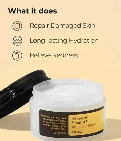 Advanced Snail 92 All In One Cream sejas krēms ar gliemežu mucīnu – COSRX
