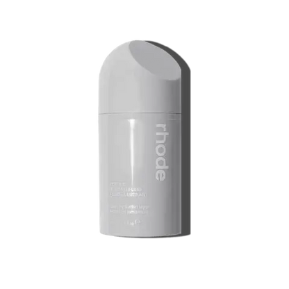 Peptide Glazing Fluid lightweight hydrating gel serum by Rhode - fast-absorbing with peptides for dewy glazed skin effect