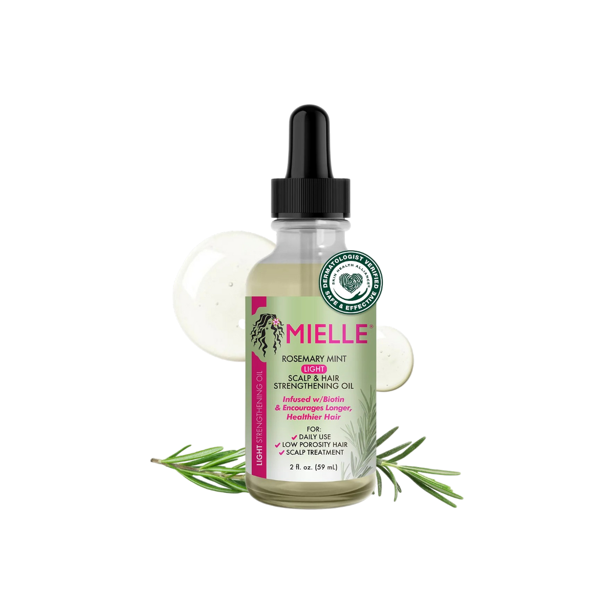 Масло для укрепления кожи головы и волос Rosemary Mint Light