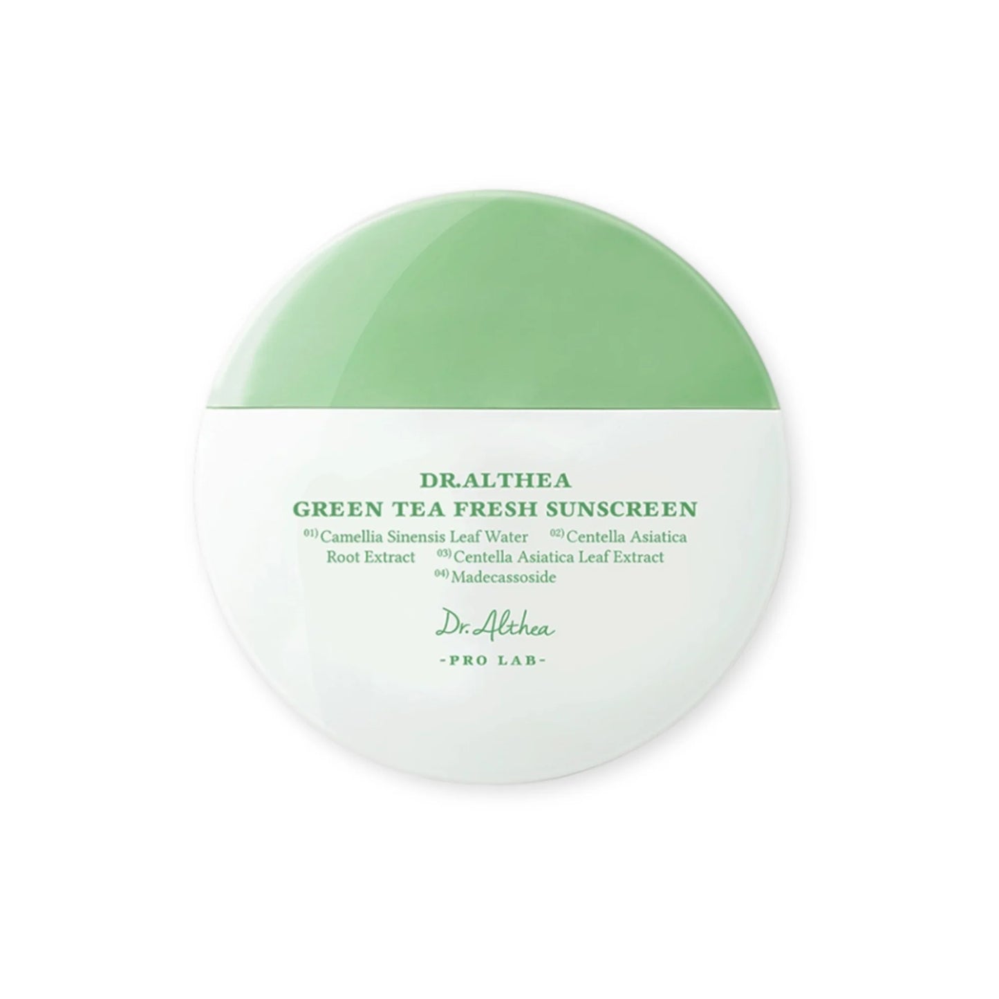 Dr. Althea žaliosios arbatos gaivus apsauginis kremas SPF50+ PA++++