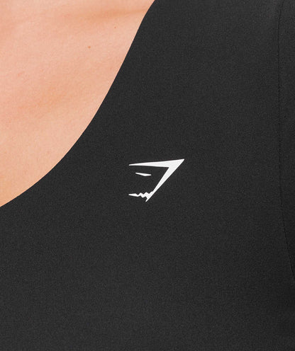 Twist Back tops ar garām piedurknēm – gymshark