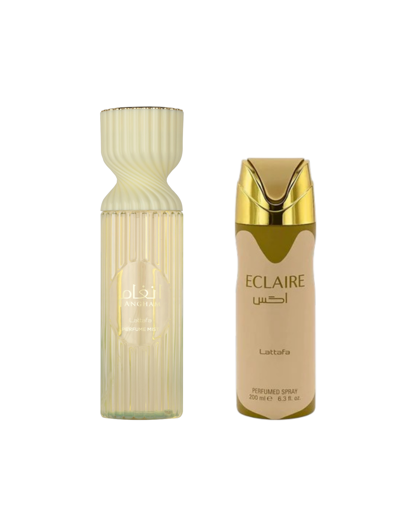 Lattafa Angham & Eclaire body duo