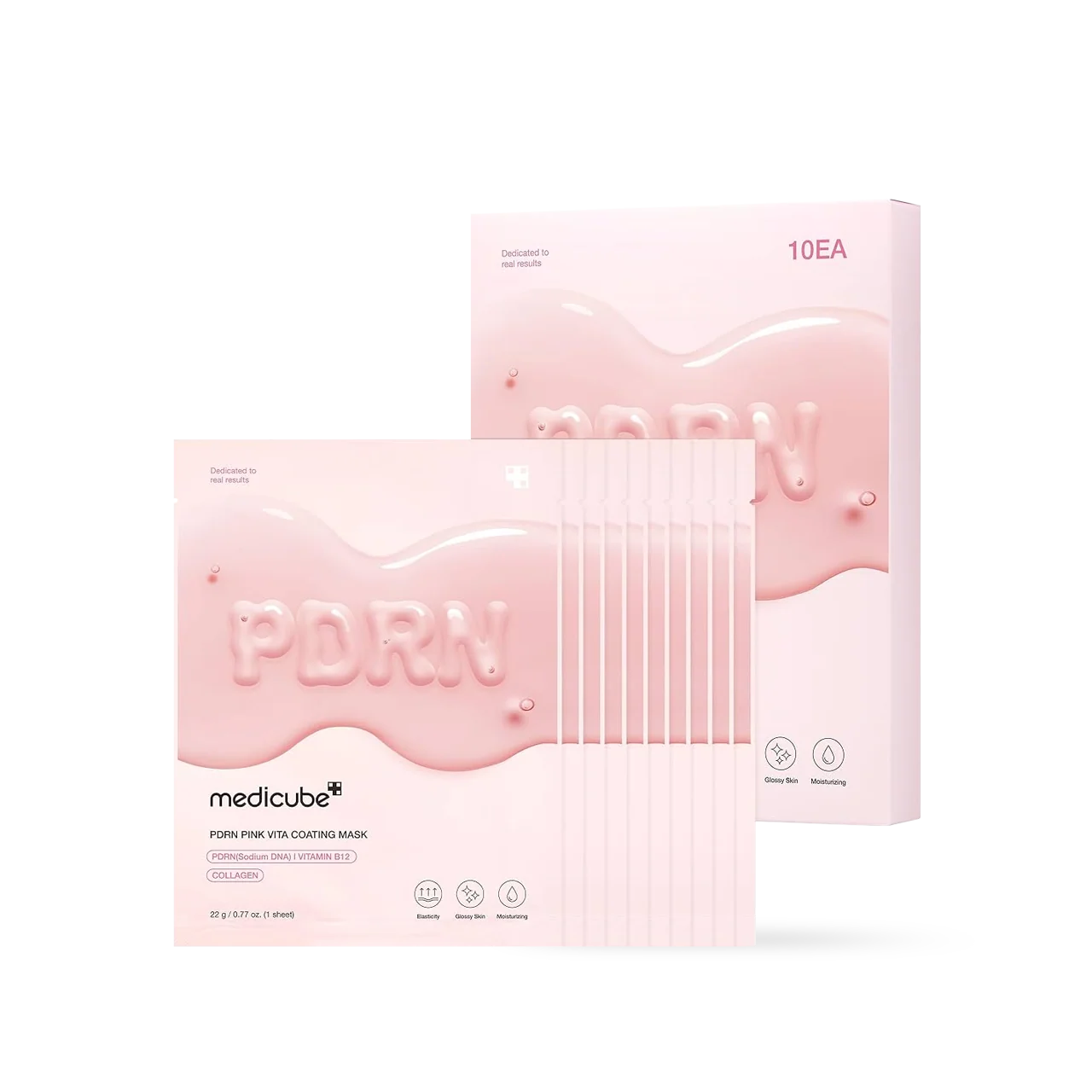Medicube PDRN Pink Collagen hidrogelio kaukė