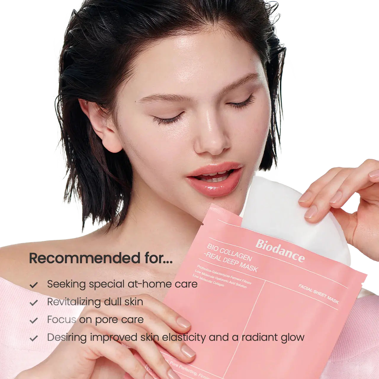 Biodance Bio-Collagen Real Deep Mask hidrogēla sejas maska ar kolagēnu