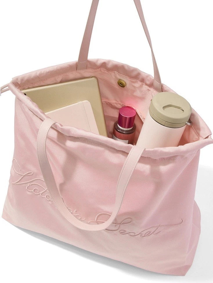 Victoria’s Secret PINK Tote Cinched Satin Bag