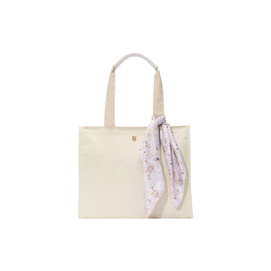 Floral-embossed TOTE soma